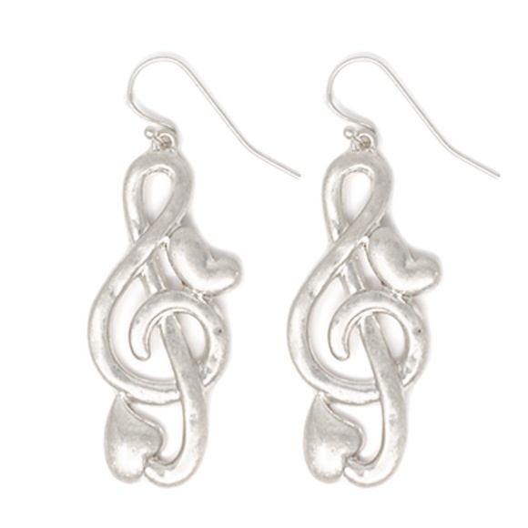 Musical Note Earrings - Picture 2 of 2